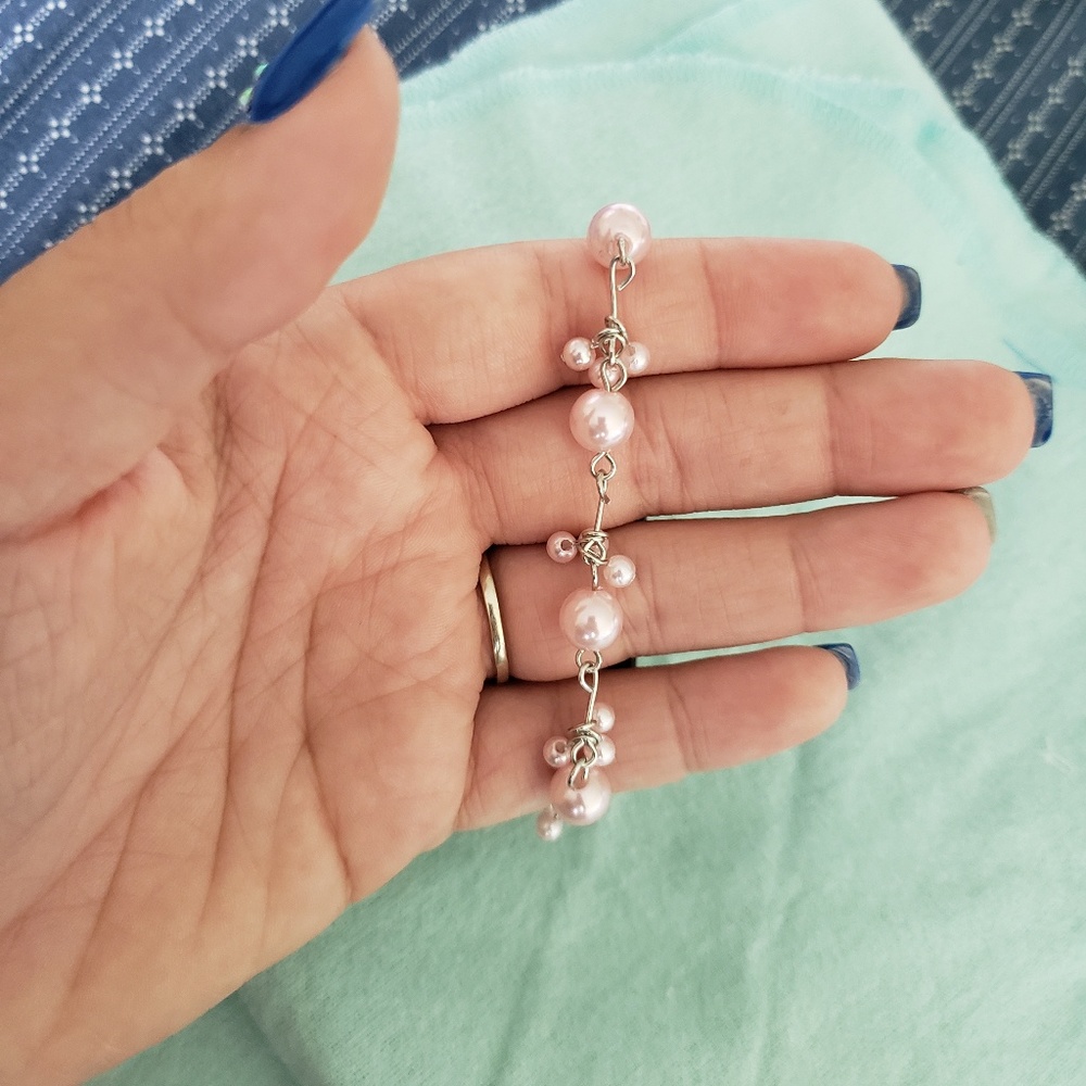 Paparazzi Posh In Pearls - Pink Bracelet